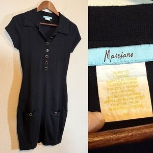 Marciano Black Short Sleeve Dress- Size S